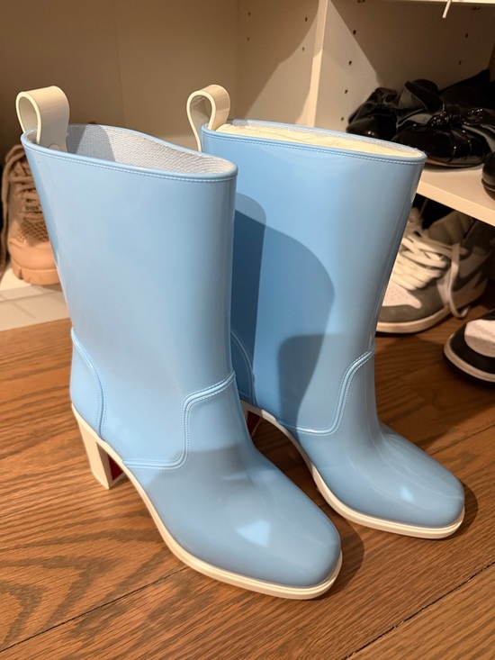 Christian Louboutin Shoes - Christian Louboutin Loubirain Boots Blue Size 37